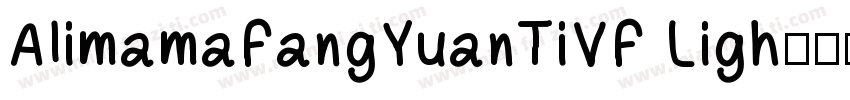 AlimamaFangYuanTiVF Ligh字体转换
